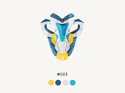 Masked twentytwo color design illustration mask