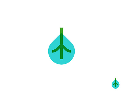 Aquaponics aquaponics farm logo nurture overlay plant simple water