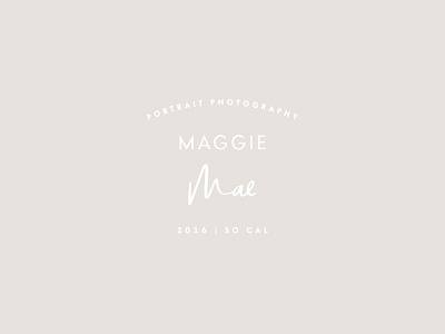 Maggie Mae Photography Secondary Logo boudoir photographer branding branding for photographers hand drawn script headshot photographer logo logo design for photographers marble photographer portrait photographer senior photographer swoone