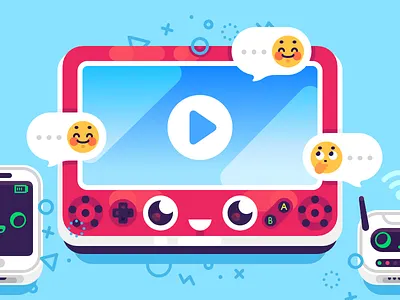 Children's Day 2018 children fun illustration joy kids play smile video