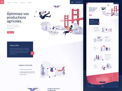 Home page illustrations agence colors design illustration me paris ui ux