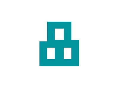 Home Mark branding geometric home house icon imperfect logo mark organic shape