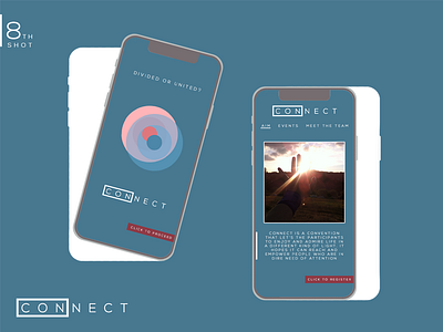 Connect l IOS Web Design Mockup design mockup simple text ui web