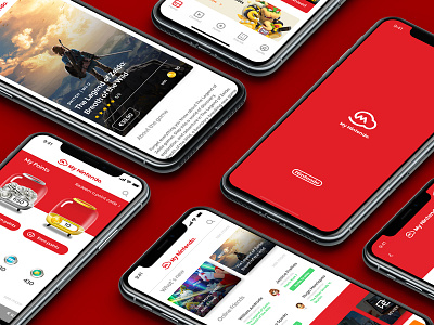 My Nintendo | App Propose gamer icon interface mario nintendo red ui visual