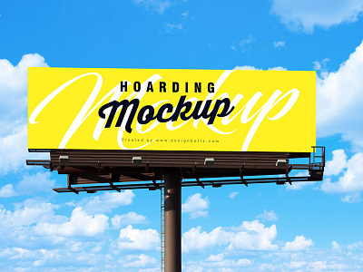 Free Outdoor Advertising Billboard Mockup PSD billboard mockup free mockup freebie hoarding mockup mockup psd outdoor mockup psd mockup