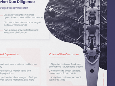 One Pager consulting flyer one page print design research strategy