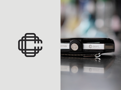Cript wallets branding c card cript logo monogram rfid safe wallet
