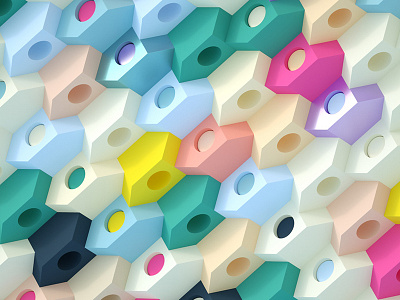 Multicolor Pattern 3d c4d cinema4d octane otoy pattern rendering