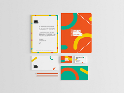 School Stationary branding business card design envelope folder identity system letter school stationary