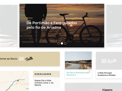 Dar a Volta Website association bikes clean cycling dar a volta route trips web website