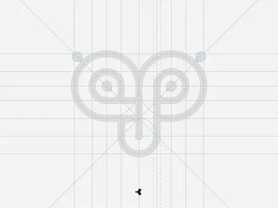 Amazing Personal Branding | Grid animal construction face geometric grid infinity logo mark minimal monogram sign symbol