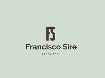 F + S + Llama abstract ampersand gestalt llama logo minimalism monogram park simple unique