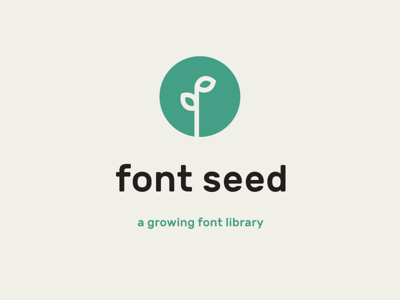 Font Seed Logo circle logo custom type font seed green logo grow growing logo logo design plant logo seed logo seedling sprout typeface