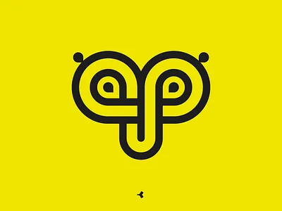 Amazing Personal Branding | Flat Version animal eyes face geometric infinity letter logo mark minimal monogram sign symbol