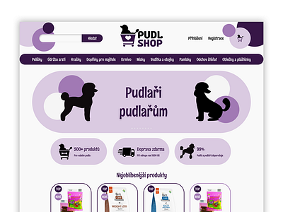 Web design for Pudl shop web design