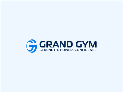 Grand Gym logowork art direction branding fitness health healthy illustration illustrator logo logo concept logo design monogram weightlifting workout