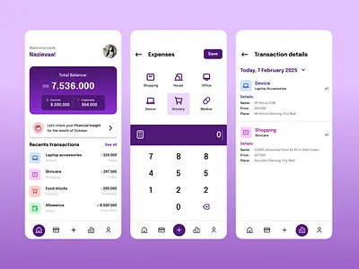 Zieflow Money Management App branding graphic design logo ui