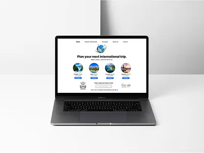 Trip Planning Website : Landing Page Concept concept figma landing travel trip ui
