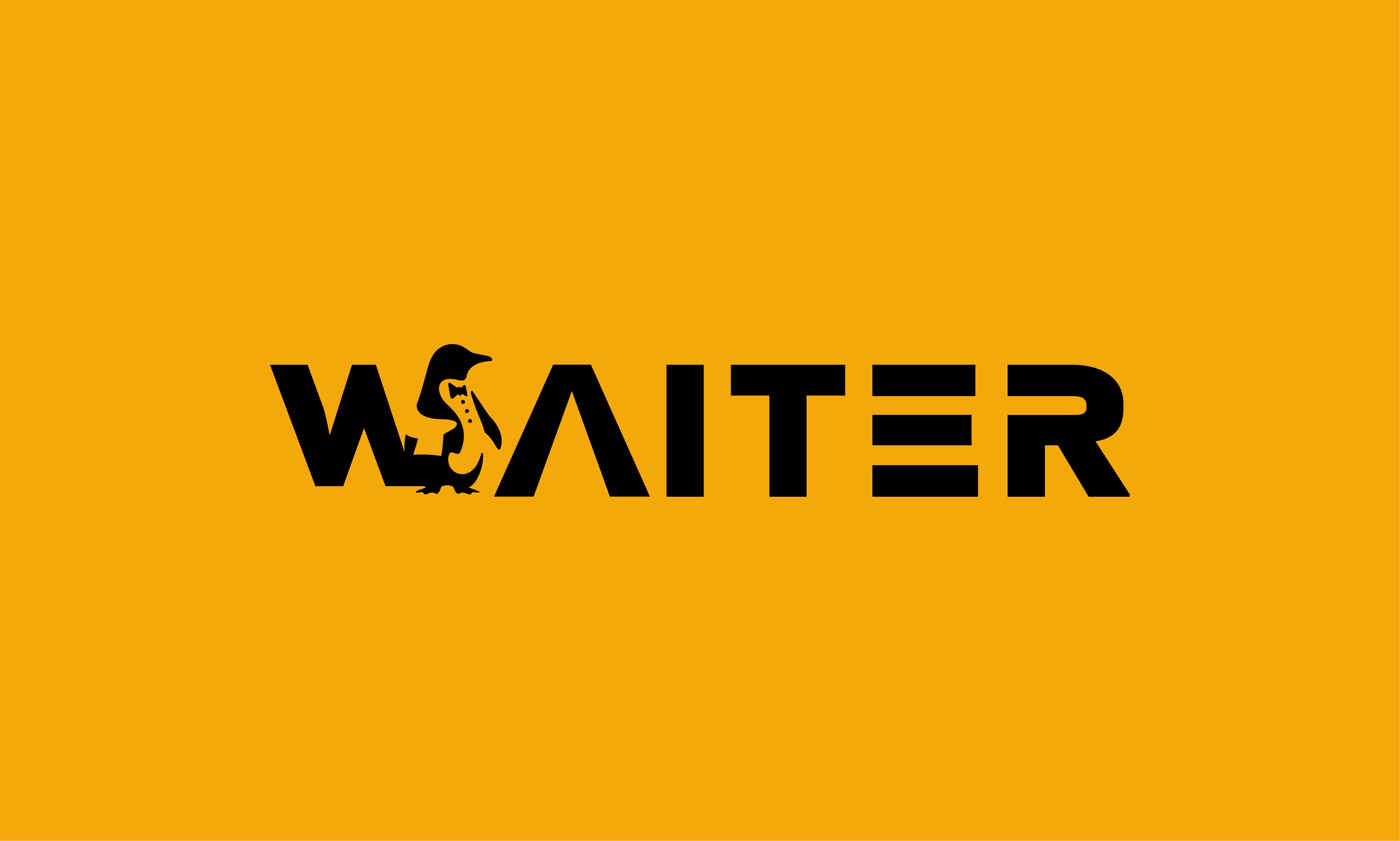 Waiter Logo design graphic design logo vector