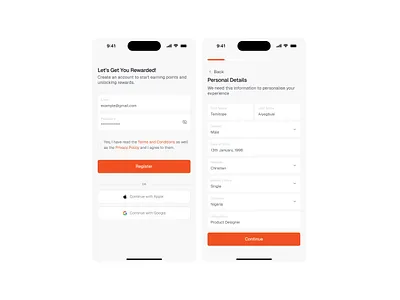 Onboarding Mobile Screens design ui ui design ux ux design