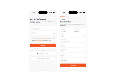 Onboarding Mobile Screens design ui ui design ux ux design