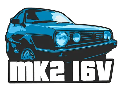 Golf GTI car logo sticker