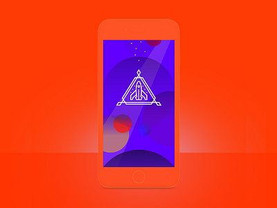 Space Concept Splash Screen adobe xd app concept evening occupation icon illustration iphone splash screen