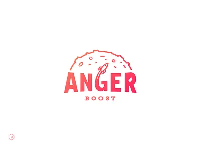 Anger Boost boost brand idea logotype motion motivation