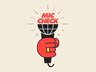 Mic Check futura hands hip hop icons logo logo design oregon pdx portland rap