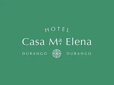 Hotel Casa Ma Elena branding flower hotel logo