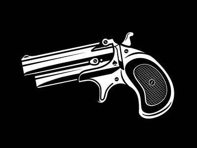 PEW PEW PEW black clean design doodle icon illustration illustrator pocket gun sketch white