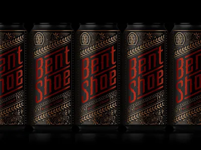 Bent Shoe Brewing Packaging branding customlettering lettering logodesign packaging spirits type typography