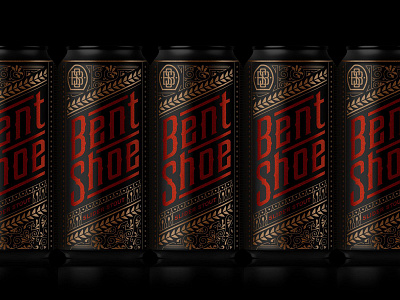 Bent Shoe Brewing Packaging branding customlettering lettering logodesign packaging spirits type typography