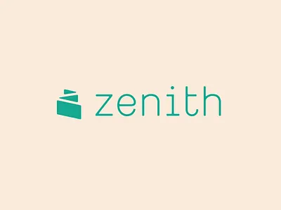 Zenith beige branding finance logo mono z zenith