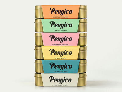 Pengica Green Tea Logo Design and Branding art branding business design direction graphic green tea logo materails product