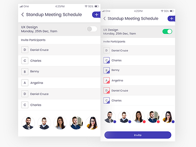 Standupmeeting daily icon minimal settings slider toggle ui ux