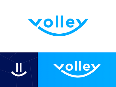 Volley Logo app brand clean fun identity logo mark