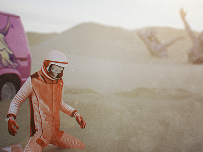 Test render for desert scene - short film concept 3d animation cel shading cgi dither glitch motion capture motion graphics promo vray