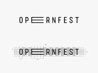 Opernfest (2) branding construction guidelines identity lettering logo music process typography word mark