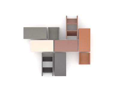 Modular brick samples brick samples color concrete mockup modular product shape urban project