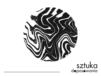 Sztuka Dopasowania (Matching Art) KV and logo key visual logo suminagashi