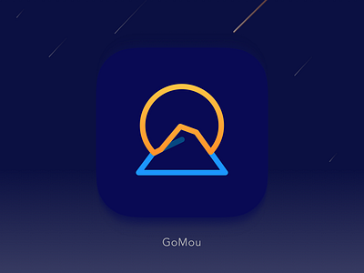 Daily UI #5 / App Icon app app icon blue challenge concept daily ui dailyui icon mountain sketch sketchapp