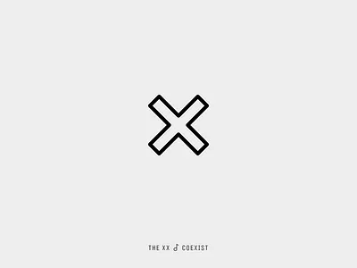 Icon Cover (The XX, Coexist) album cover coexist cross x xx