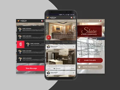 Interlude App mobile android app contractor home interior iphone ui ux