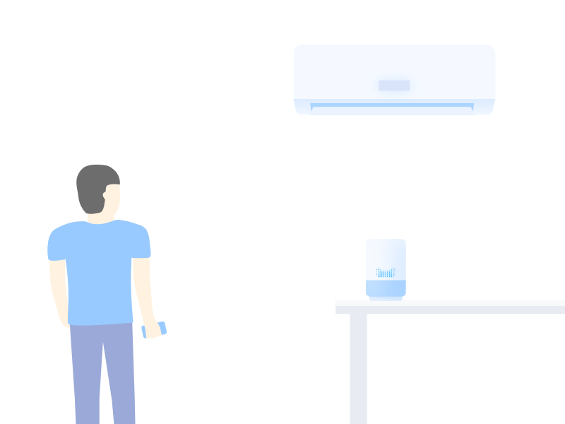 Smart home air conditioner tmall voice