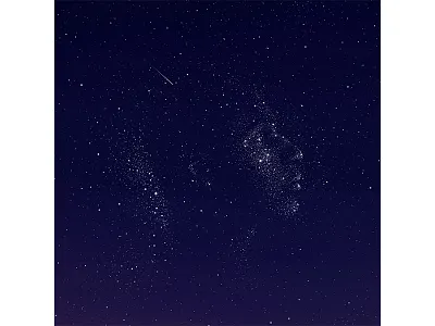 04 Beyond art cover illustration leon bridges music night portrait profile sky sony stars