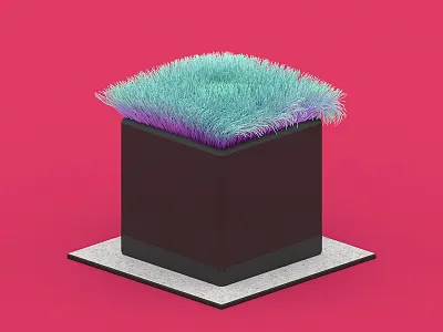 New haircut idea. 3d c4d cinema4d colors funky haircut hairs maxon maxon3d redshift redshift3d render