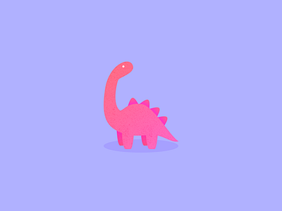 Illustration | Little Dinosaur animal dinosaur illustration isometric julie charrier minimal poetic sketchapp vector