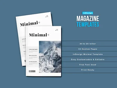 InDesign Magazine Layout clean editable elegant layout magazine minimal multipurpose professional travel