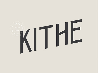 Kithe Typeface Design design font font design logo mark type type design typeface